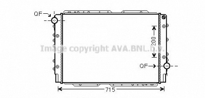 AVA QUALITY COOLING lc2091 -  Радиатор, охлаждение двигателя